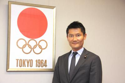 朝日健太郎氏＝高橋恵子撮影