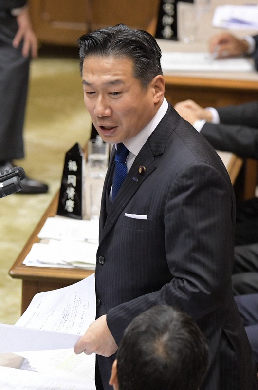 立憲民主党の福山哲郎幹事長=川田雅浩撮影