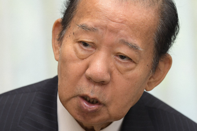 自民党の二階俊博幹事長=川田雅浩撮影