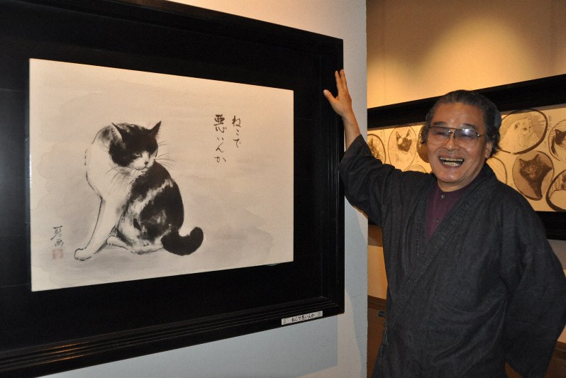 日本画(31)　子猫 日本画(31) 子猫 （お願いだから出てきて！」 救われた子猫、31