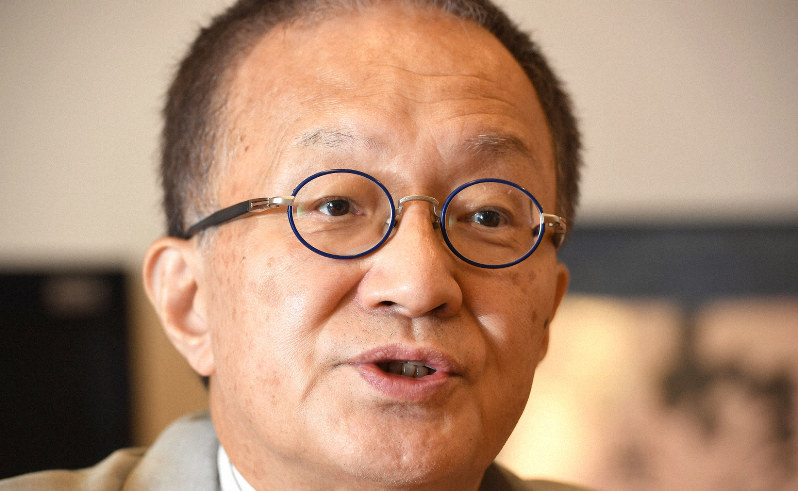 笠井亮氏=藤井太郎撮影