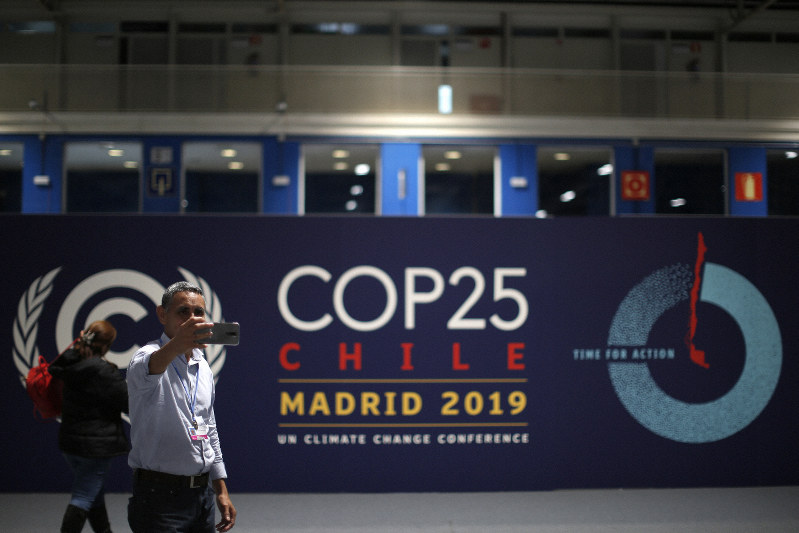 スペインのマドリードで2日開幕する国連気候変動枠組み条約第25回締約国会議(COP25)の会場=AP