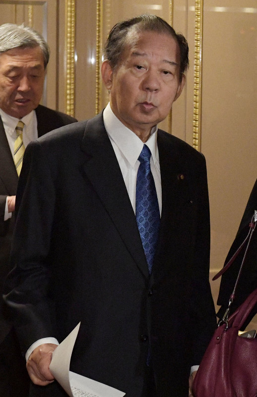 二階俊博幹事長=国会内で2019年11月18日、川田雅浩撮影
