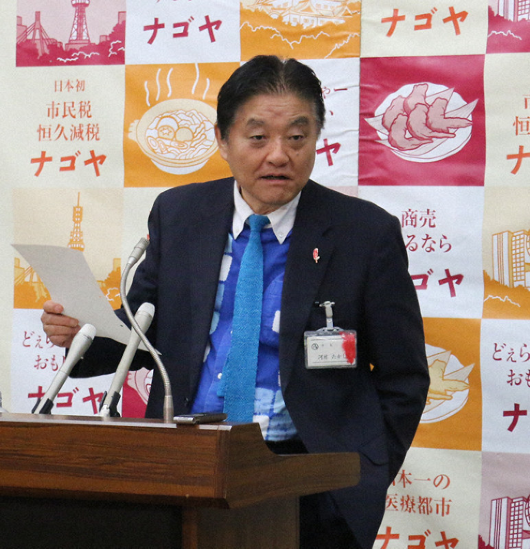 あいちトリエンナーレに関する名古屋市独自の検証委員会について語る河村たかし市長=名古屋市役所で2019年12月9日午前10時46分、野村阿悠子撮影