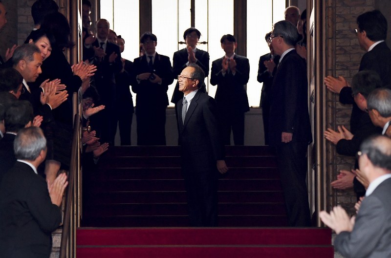 宮内庁前長官 職員に最後のあいさつ [写真特集3/6] 毎日新聞