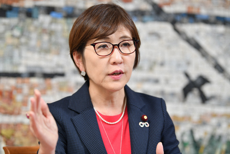 稲田朋美氏=宮間俊樹撮影