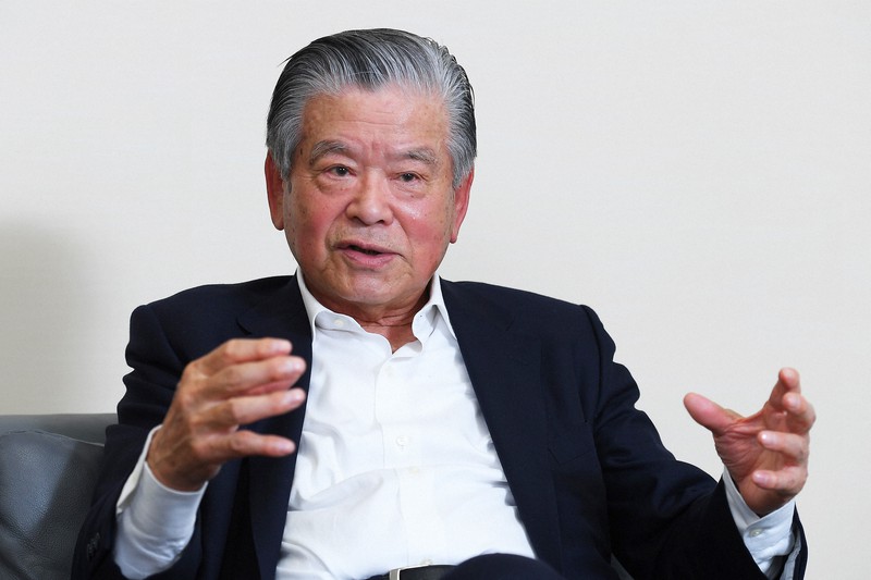川淵三郎氏=渡部直樹撮影