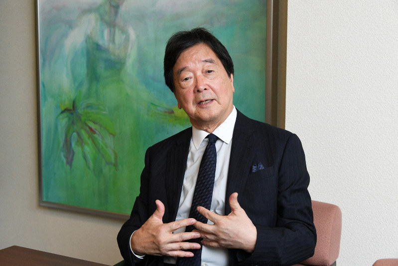田中均氏=根岸基弘撮影