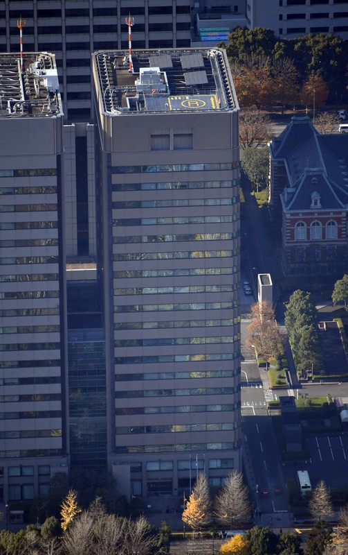 東京地方検察庁が入るビル=宮本明登撮影