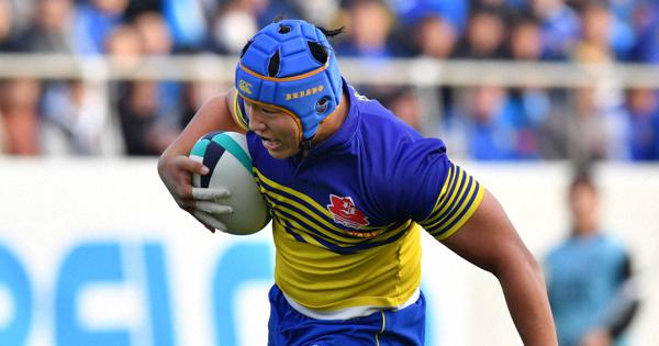 足首捻挫もなんのその 京都成章・本橋、2トライで存在感 全国高校