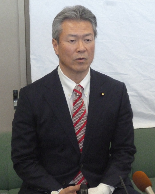 退院を報告する馬淵澄夫衆院議員=奈良県庁で2020年1月6日午後1時26分、新宮達撮影