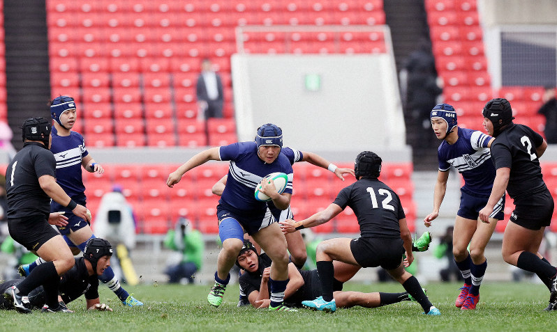 桐蔭学園バックス活躍 WTB西川トライ、SO伊藤大DG 全国高校ラグビー