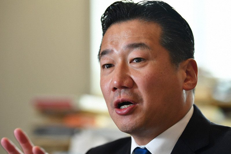 福山哲郎氏=大西岳彦撮影
