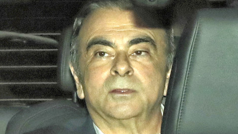 カルロス・ゴーン日産自動車前会長=2019年4月25日、玉城達郎撮影