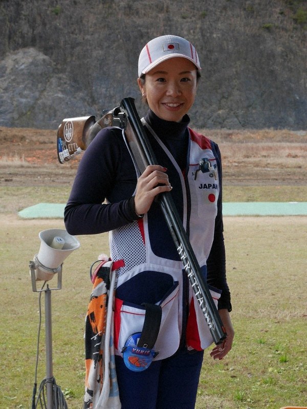 アジア大陸選手権で銅メダルを獲得した中山由起枝選手=カタール・ドーハで(日立建機提供)