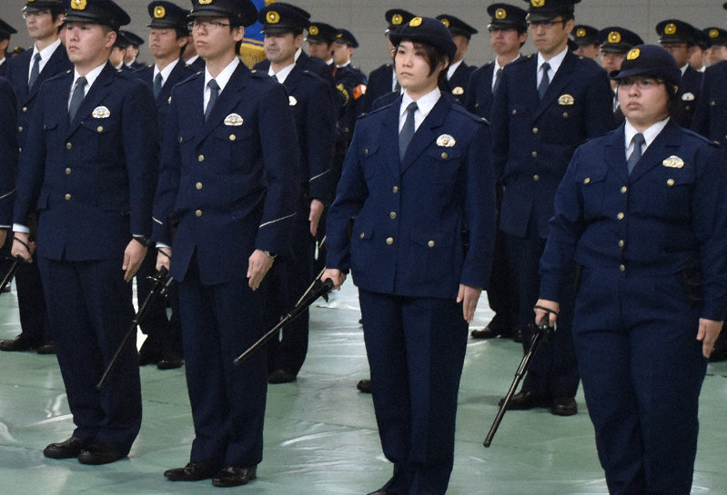 制服に乱れなし 警察学校で年頭点検 松江 島根 毎日新聞