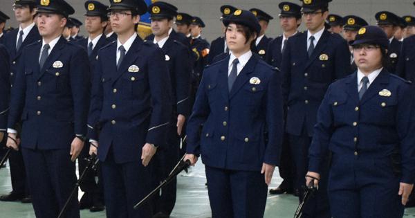 制服に乱れなし 県警察学校で 年頭点検 島根 松江 毎日新聞