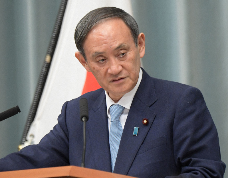閣議後の記者会見で安倍晋三首相主催の「桜を見る会」を巡る問題に関する質問に答える菅義偉官房長官=首相官邸で2020年1月14日午前10時45分、川田雅浩撮影