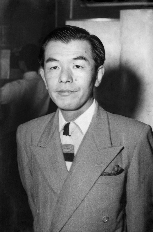 福島県出身の作曲家、古関裕而=1952年10月撮影