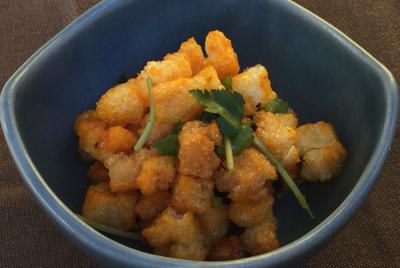 揚げ餅のウニあえ