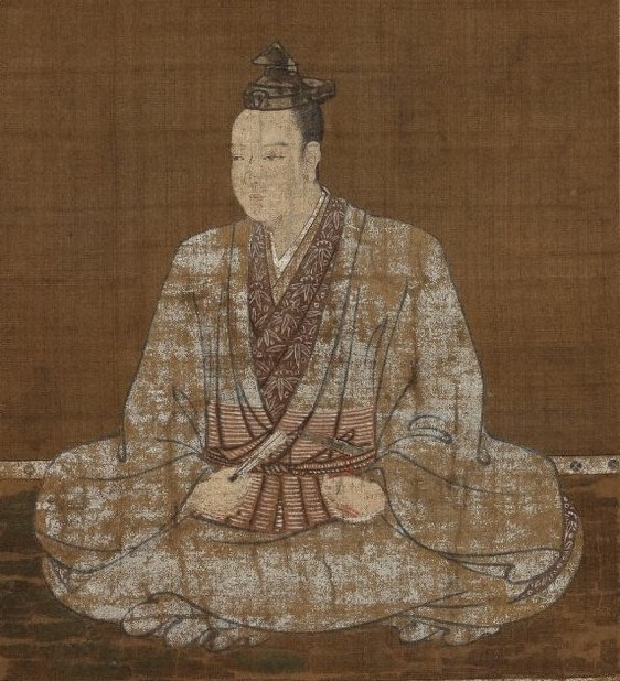 「明智光秀肖像画」(本徳寺所蔵)=可児市提供