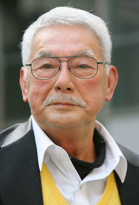 俳優の宍戸錠さん=2009年2月、長谷川直亮撮影