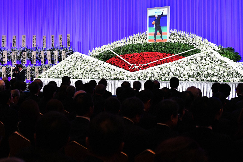 大勢の関係者が参列した金田正一さんのお別れの会=東京都千代田区で2020年1月21日午前11時3分、宮間俊樹撮影