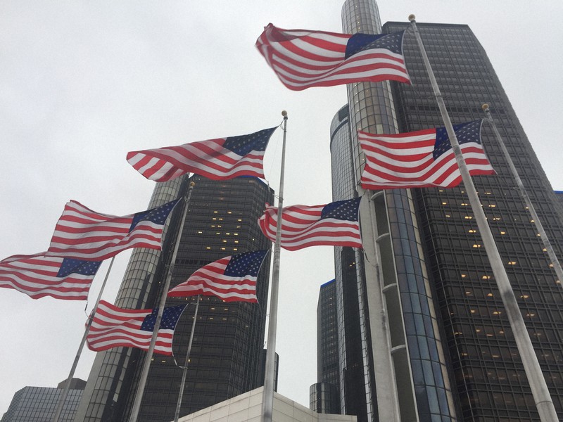米自動車大手ゼネラル・モーターズ(GM)本社=米中西部デトロイトで2017年1月、清水憲司撮影