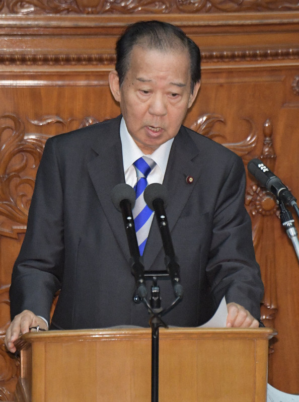 自民党の二階俊博幹事長=川田雅浩撮影