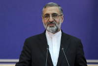 Iran's Judiciary spokesman Gholamhossein Esmaili gives a press conference in Tehran, Iran, on Feb. 4, 2020. (Hamed Ataei/Mizan News Agency via AP)