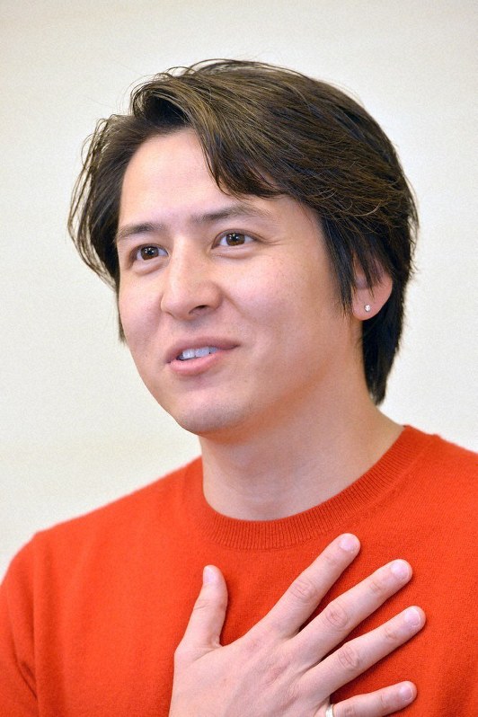 音楽劇「星の王子様」に出演する伊礼彼方=大阪市北区で2019年11月24日、望月亮一撮影