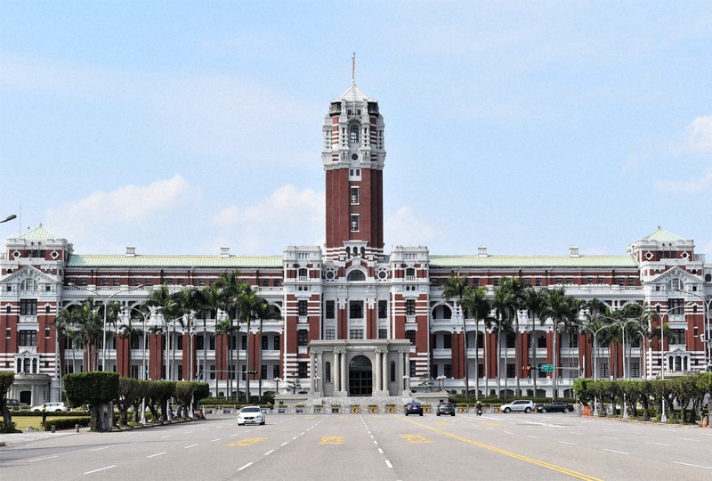 台湾の総統府=台北市中正区で2020年2月2日、福岡静哉撮影