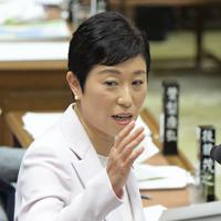 衆院予算委員会の集中審議で質問する立憲民主党の辻元清美幹事長代行＝国会内で２０２０年２月１２日午後２時３６分、川田雅浩撮影