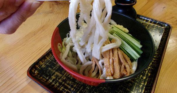 麺食い 列島味便り 西山うどん 常陸太田市 極太麺 働き 学ぶ人の力に 毎日新聞