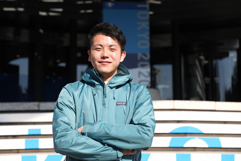 Youth Earthtainment Japan 共同代表の桑原慧さん=岡本同世撮影