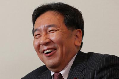 インタビューに答える立憲民主党の枝野幸男代表＝東京都千代田区の衆院第1議員会館で2020年2月6日、長谷川直亮撮影