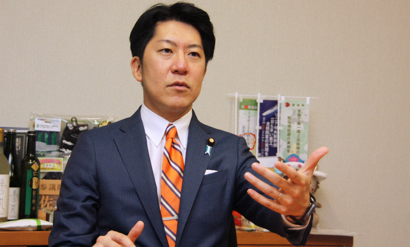 佐藤啓参院議員=高橋恵子撮影