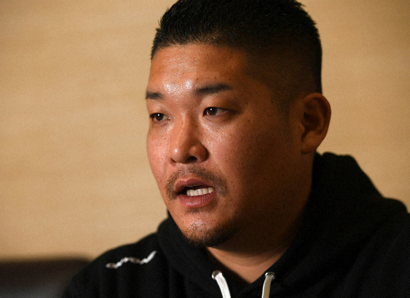 高校野球のあり方について話す筒香嘉智選手=堺市西区で2020年1月12日、山田尚弘撮影