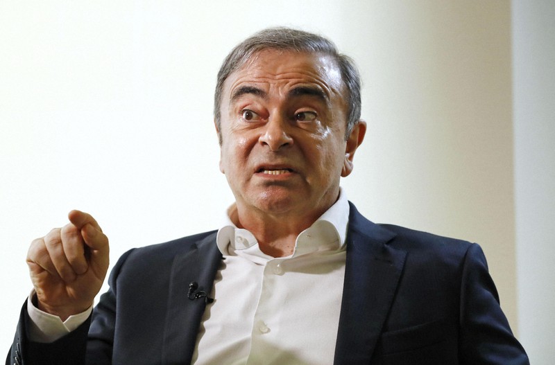 日産自動車前会長のカルロス・ゴーン被告=レバノン・ベイルートで2020年1月10日、代表撮影