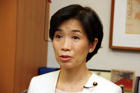 堀内詔子氏＝高橋恵子撮影