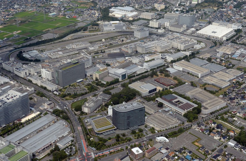 トヨタ自動車本社=本社ヘリから大竹禎之撮影