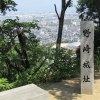 野崎城址から市街地が望める＝大東市野崎で、松井宏員撮影