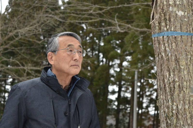 「私は風評被害をなくすために、ここで暮らしている」と話す田中さん=いずれも福島県飯舘村で