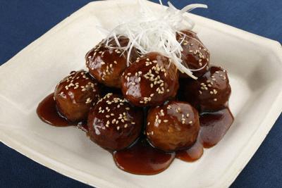 黒酢肉だんご＝東京都目黒区で２０１９年１１月１４日、尾籠章裕撮影