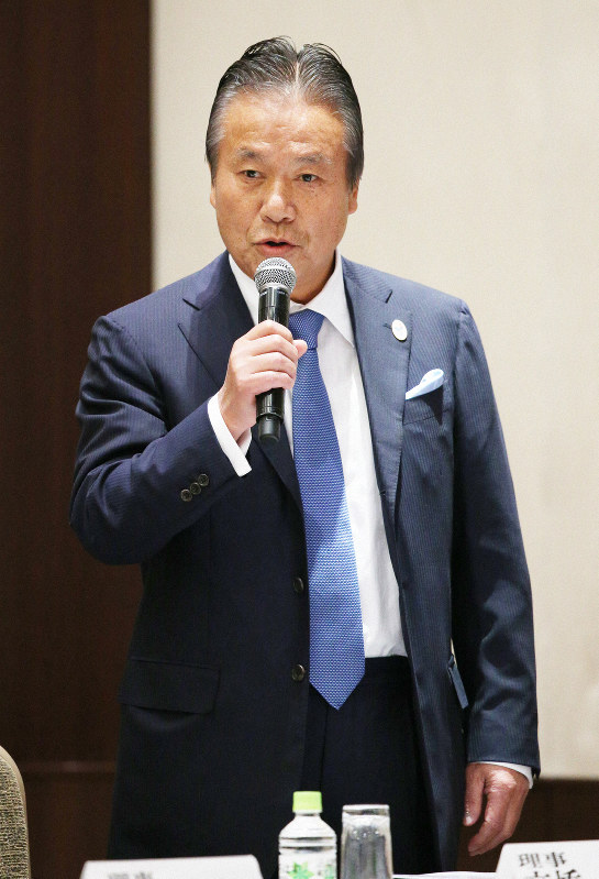 東京五輪の延期を提唱した大会組織委員会理事の高橋治之氏=東京都新宿区で2014年6月5日午後2時4分、小川昌宏撮影