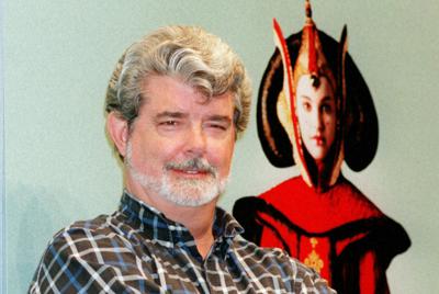 ジョージ・ルーカス監督＝根岸基弘撮影