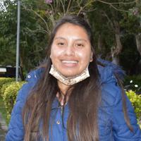 キンバリー・エレナ・カシルダさん＝福岡静哉撮影