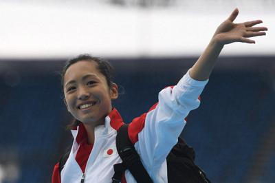 高桑早生選手＝徳野仁子撮影