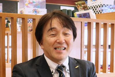 くら寿司の岡本浩之さん＝大阪市内で