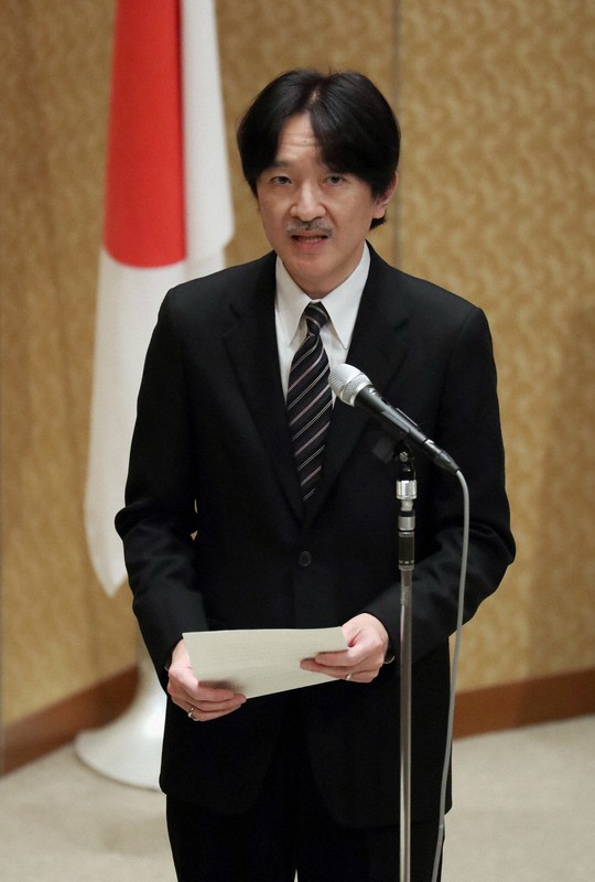 秋篠宮さま=2019年11月、小川昌宏撮影